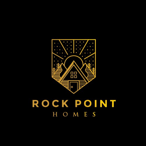 Pointer design with the title 'Rock Point Homes'
