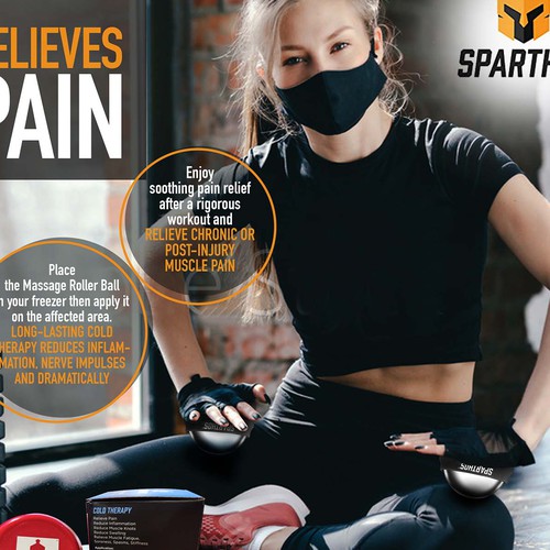 Photo editing design with the title 'Physical fitness product needs converting product sales images'