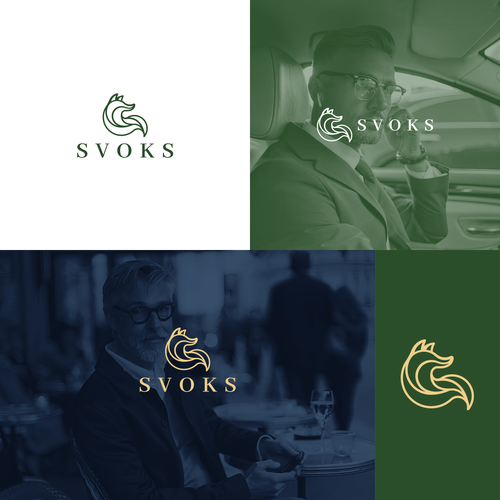 Glasses brand with the title 'Logo design Concept for SVOKS'