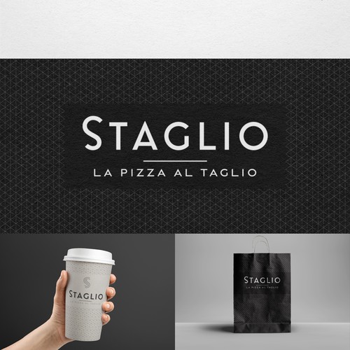 Mid-Century design with the title 'Logo for a pizza take-away store'