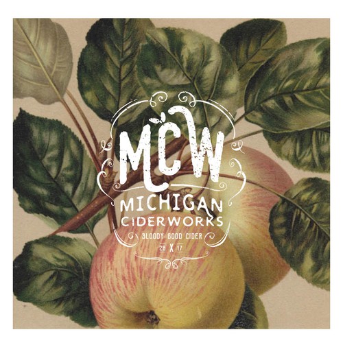 Beer brand with the title 'Cider logo'