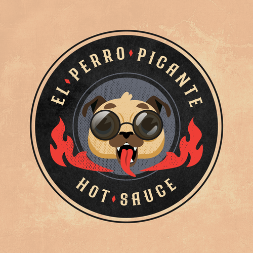 Emblem brand with the title 'Logo for hot sauce'