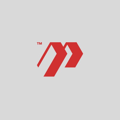 Masculine brand with the title 'P Monogram Logo Concept'