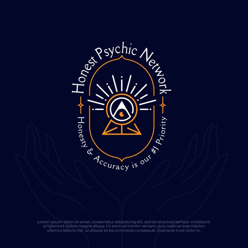 Magical logo with the title 'Honest Psychic Network Logo'