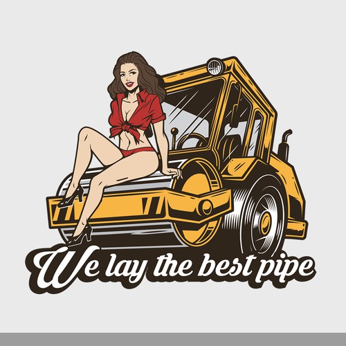 Construction t-shirt with the title 'T-shirt design'