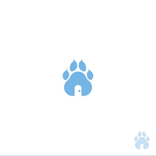 blue bear paw logo