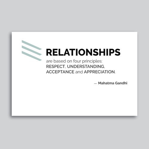 Quote design with the title 'Posters For Office Foyer'