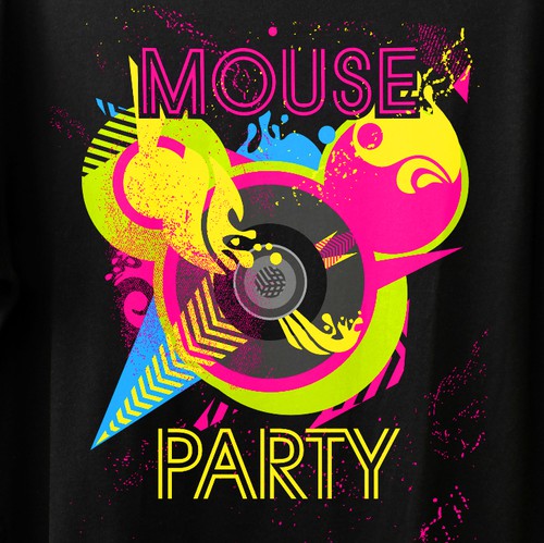 Bar t-shirt with the title 'Party mouse'