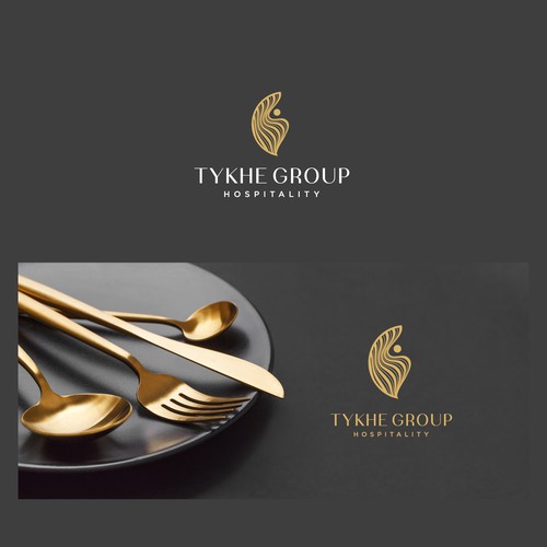 Consulting brand with the title 'Shape the visual identity of Tykhe Group - tell our story of women-led hospitality & consulting'