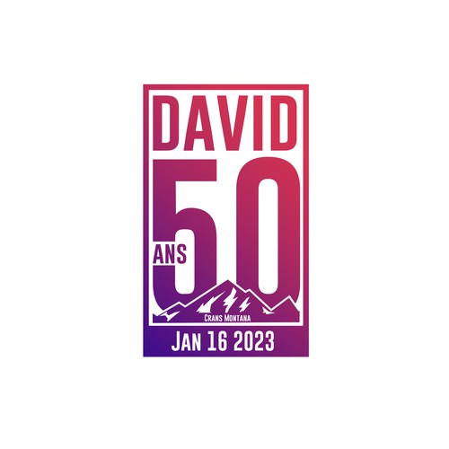 50 year anniversary logo with the title 'Anniversal logo'