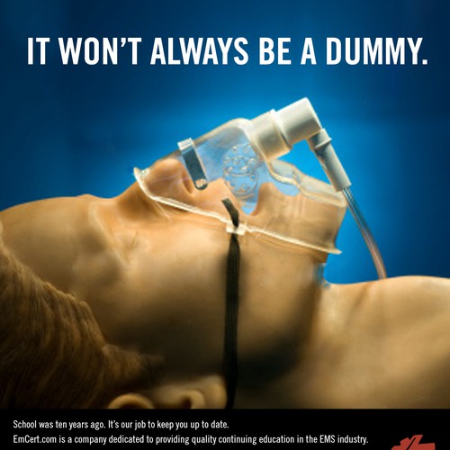 Certificate design with the title 'EmCert.com Advertising Design'