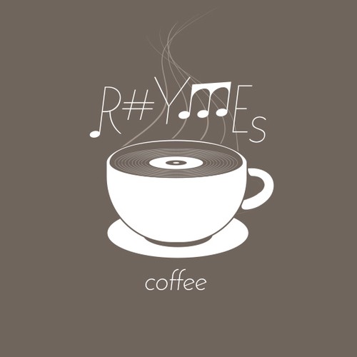 Cafeteria design with the title 'Let the coffee aroma dance with you'