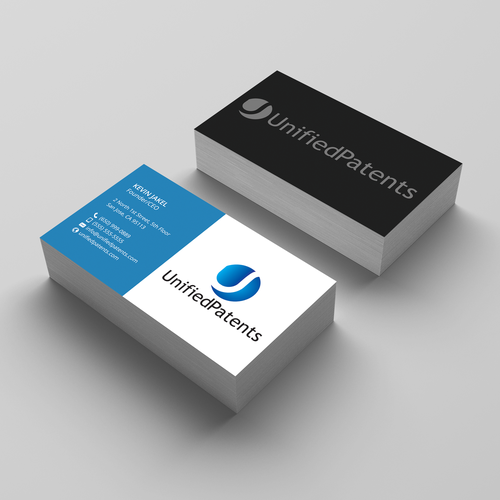 Half design with the title 'Business card concept'