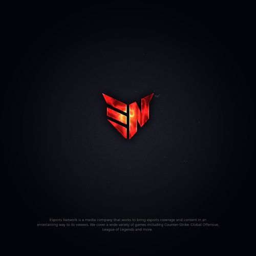 Epic design with the title 'Esports Network gaming logo'