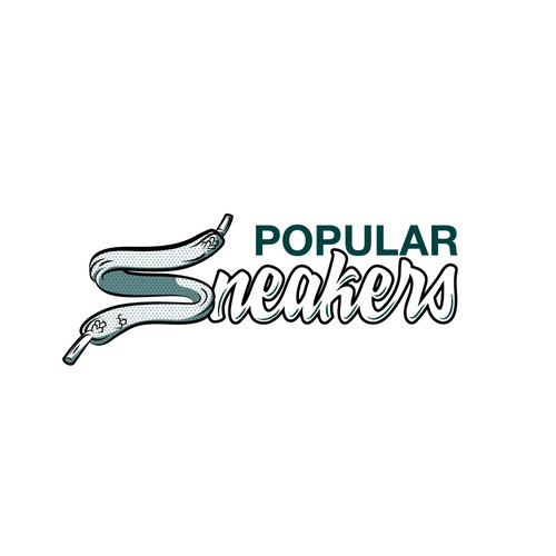 Speaker logo with the title 'Logo for sneackers shop'