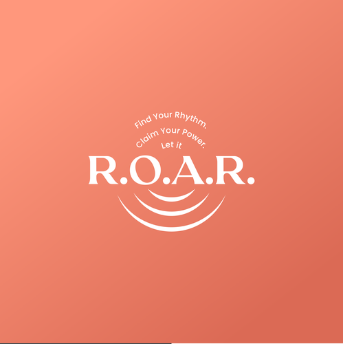 Empowerment logo with the title 'R.O.A.R - Logo for Young Women Empowerment Program'