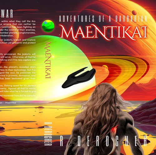 Space book cover with the title 'Maentika'