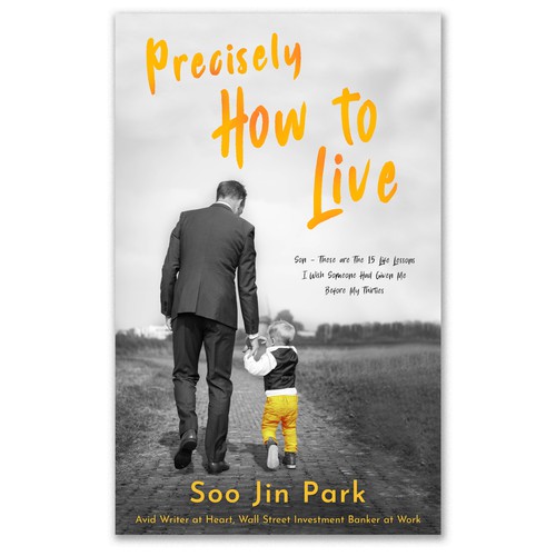 Humorous book cover with the title 'Kindle cover for a book of life lessons - concept 3'