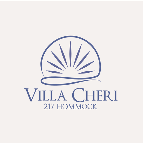 Coastal logo with the title 'Luxury Villa Estate Brand Concept'