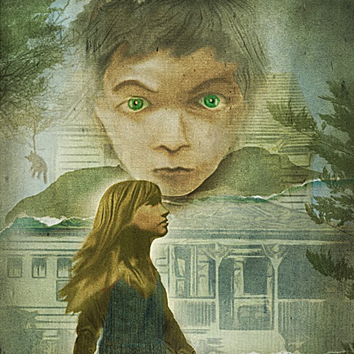 Hunting design with the title ' Haunting cover for an e-book'