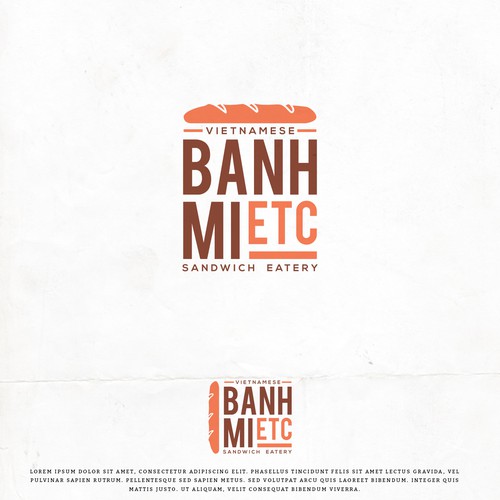 Sandwich shop logo with the title 'Banh Mi Etc.'