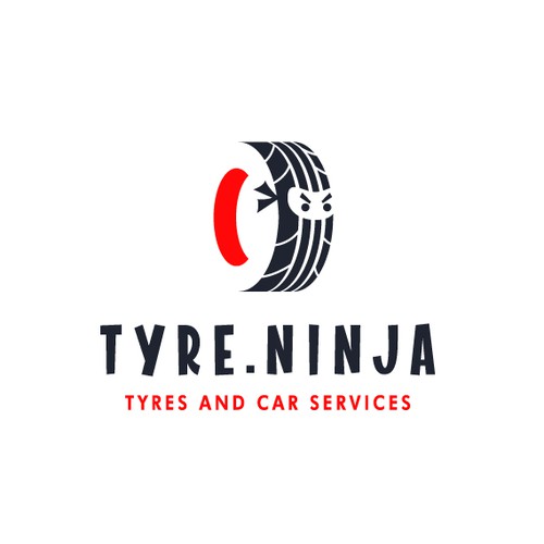 Parkour logo with the title 'TYRE.NINJA'
