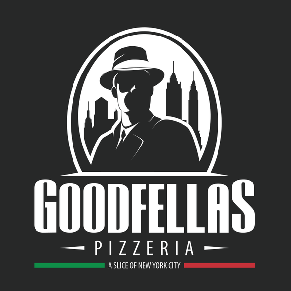 Fast food design with the title 'Pizza logo'