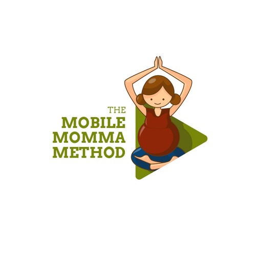 Course logo with the title 'Logo for pregnant moms online course'