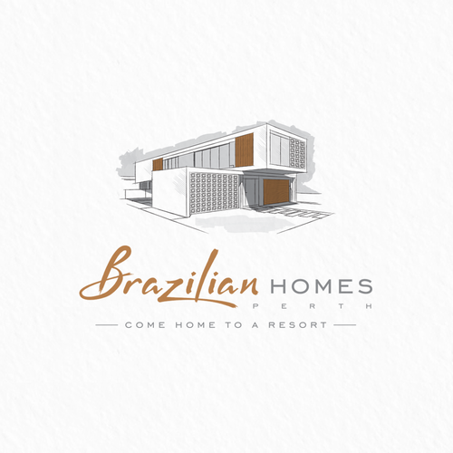 Resort design with the title 'Brazilian Homes'