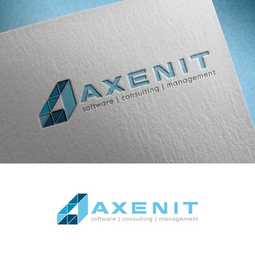 IT logo with the title 'Logo for Axenit - the IT company providing web & mobile development services'