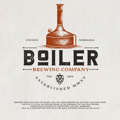 Emblem logo with the title 'Boiler Brewing'