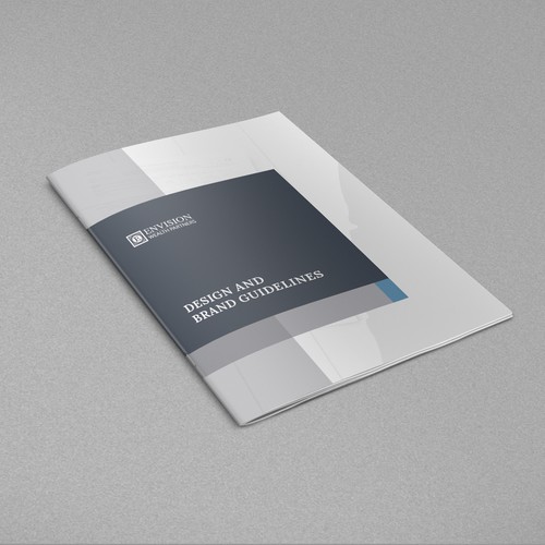 Style guide design with the title 'Brand Guide for Financial Business'