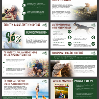 a Media Kit for DogTrekker.com