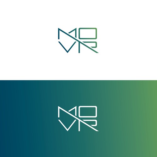 VR logo with the title 'MOVR VIRTUAL REALITY LOGO'