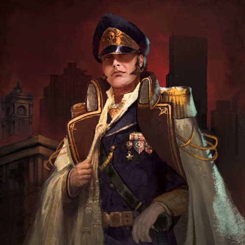 Card game design with the title 'general war'