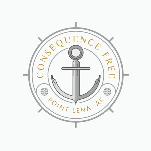 Marine logo with the title 'Boat Logo'