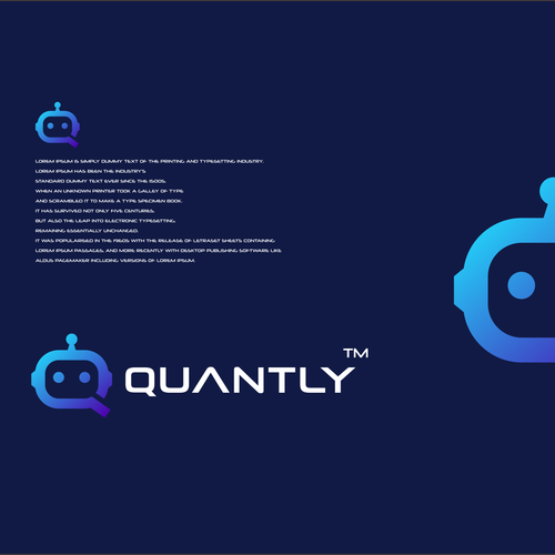 Robot brand with the title 'q robot logo'