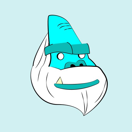 Creature design with the title 'Yeti Character Concept '