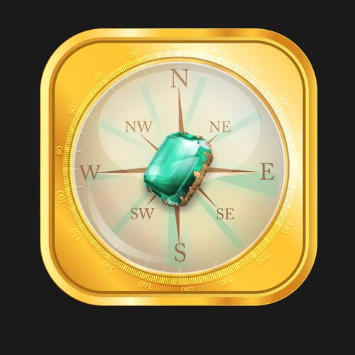 IOS design with the title '  treasure hunting game Slot Raiders'
