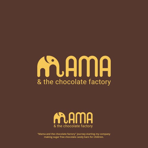 Factory design with the title 'Bold Logo Chocolate Factory'