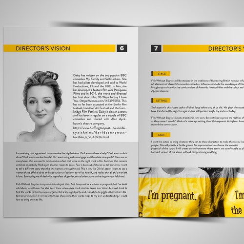 Functional design with the title 'Film Investment Brochure'