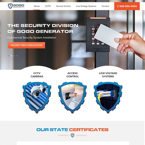 Security website with the title 'Security Website'