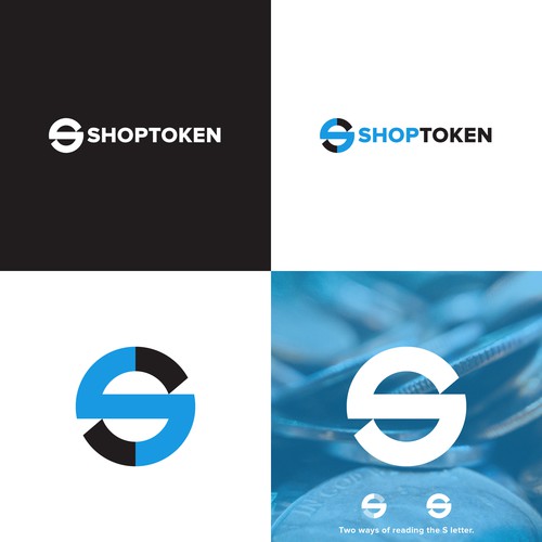 Token design with the title 'S Monogram Logo'