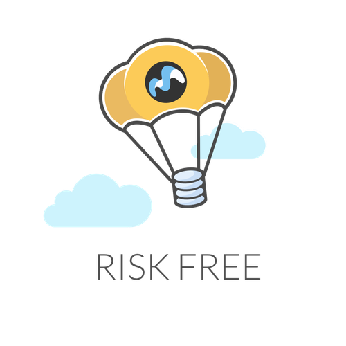 Cloud illustration with the title 'Risk Free'
