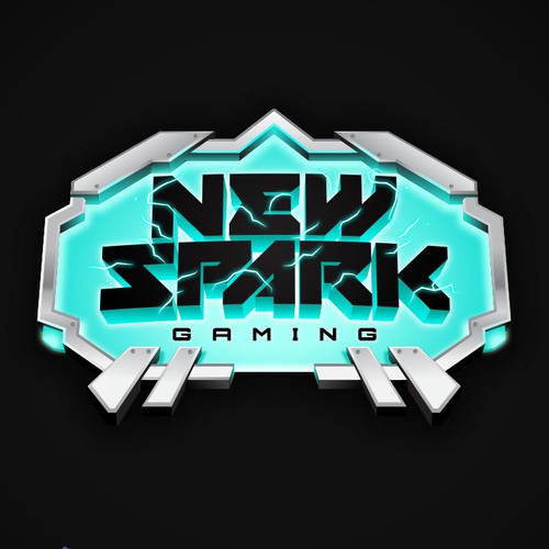 Sci-fi logo with the title 'New Sparks Gaming'