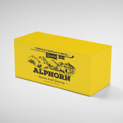 Cheese packaging with the title 'Re-design a cheese foil with a modern & catchy look'