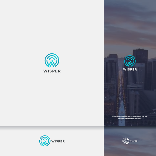 Wi-Fi logo with the title 'WISPER LOGOS'