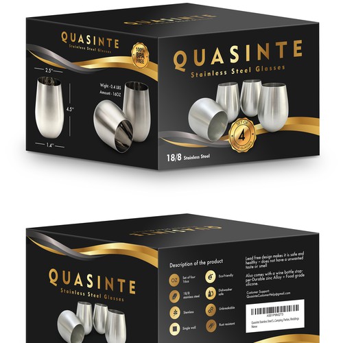 Stylish packaging with the title 'Design the outside of a box'