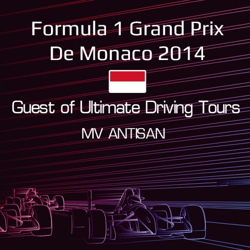 Ticket design with the title 'Require an event credential for the Grand Prix of Monaco'
