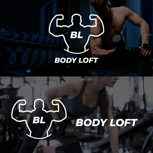 Dumbbell logo with the title 'BODY LOFT'